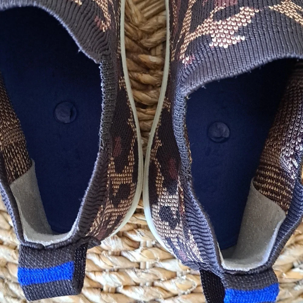 Rothy's‎ Womens Cheetah Print Stretch Pull On Chelsea Sneakers EU39/US8.5